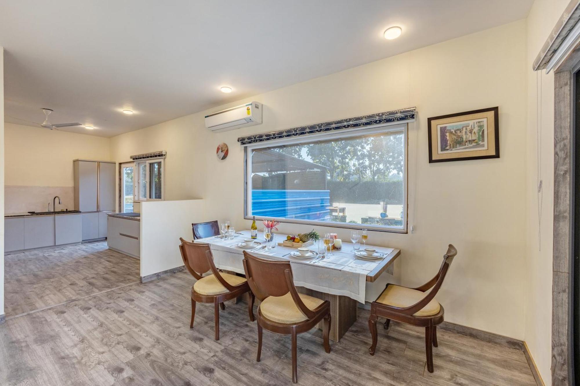 Elivaas Hidden Oasis 4Bhk With Pool, Mud House & Container House Dhauj Exterior foto