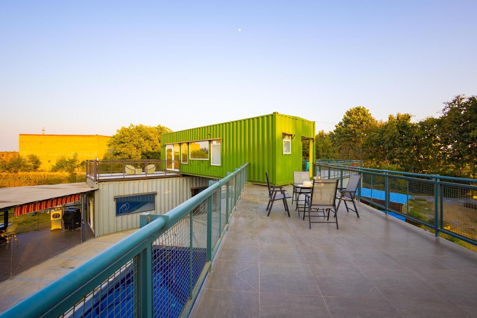 Elivaas Hidden Oasis 4Bhk With Pool, Mud House & Container House Dhauj Exterior foto
