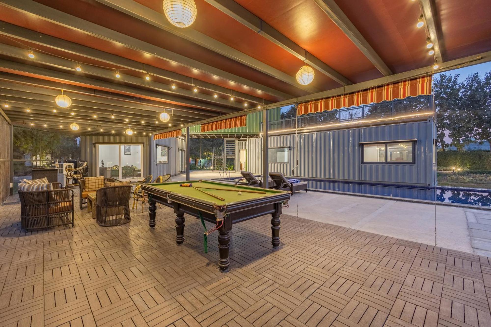 Elivaas Hidden Oasis 4Bhk With Pool, Mud House & Container House Dhauj Exterior foto
